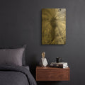 'Radiant Palm Fl 7423' By Mike Jones Gold Metal Wall Art