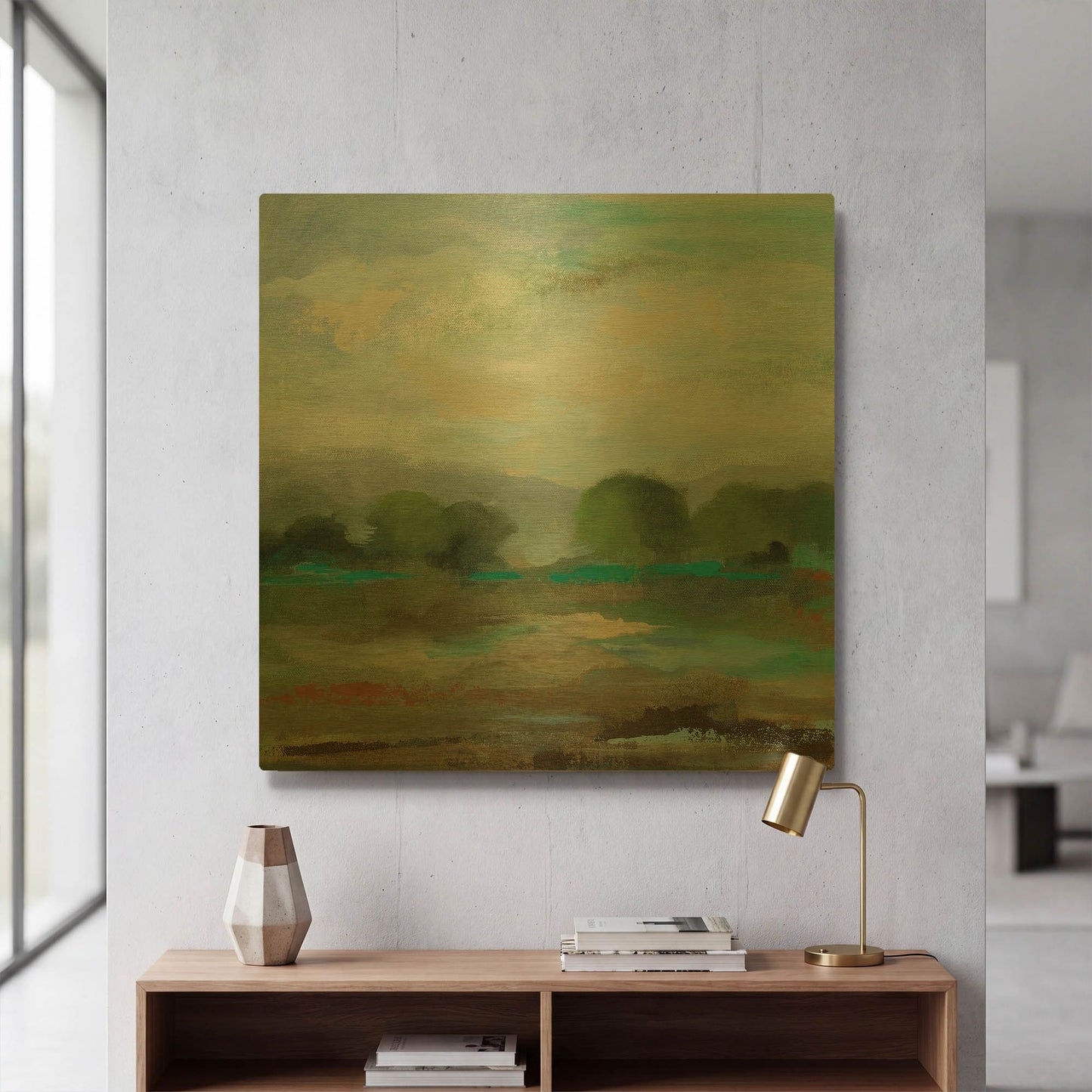 'Unexpected Clouds I' By Silvia Vassileva Gold Metal Wall Art