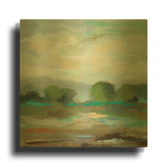 'Unexpected Clouds I' By Silvia Vassileva Gold Metal Wall Art