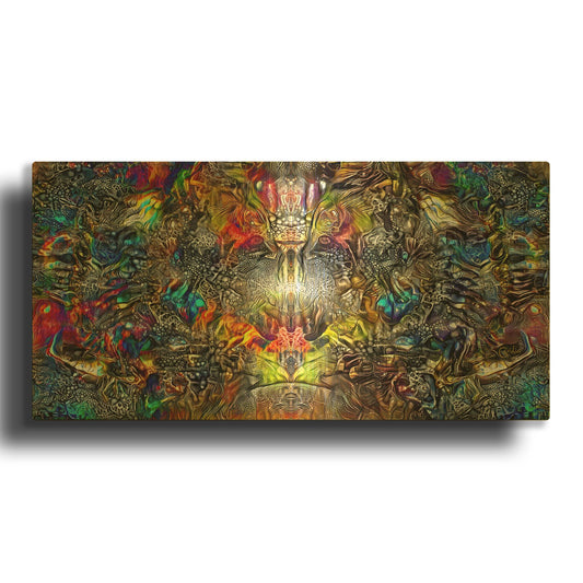 'Corazon n del Espacio-Tiempo' By Pedro Gavidia Gold Metal Wall Art