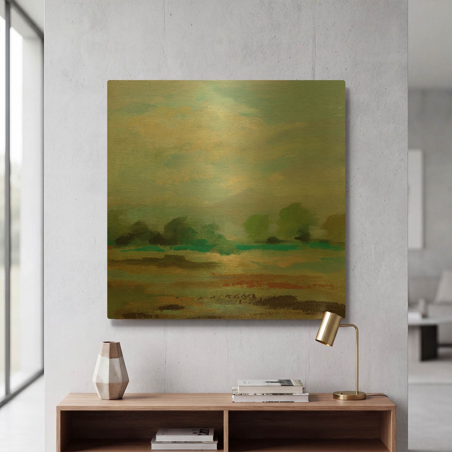 'Unexpected Clouds II' By Silvia Vassileva Gold Metal Wall Art