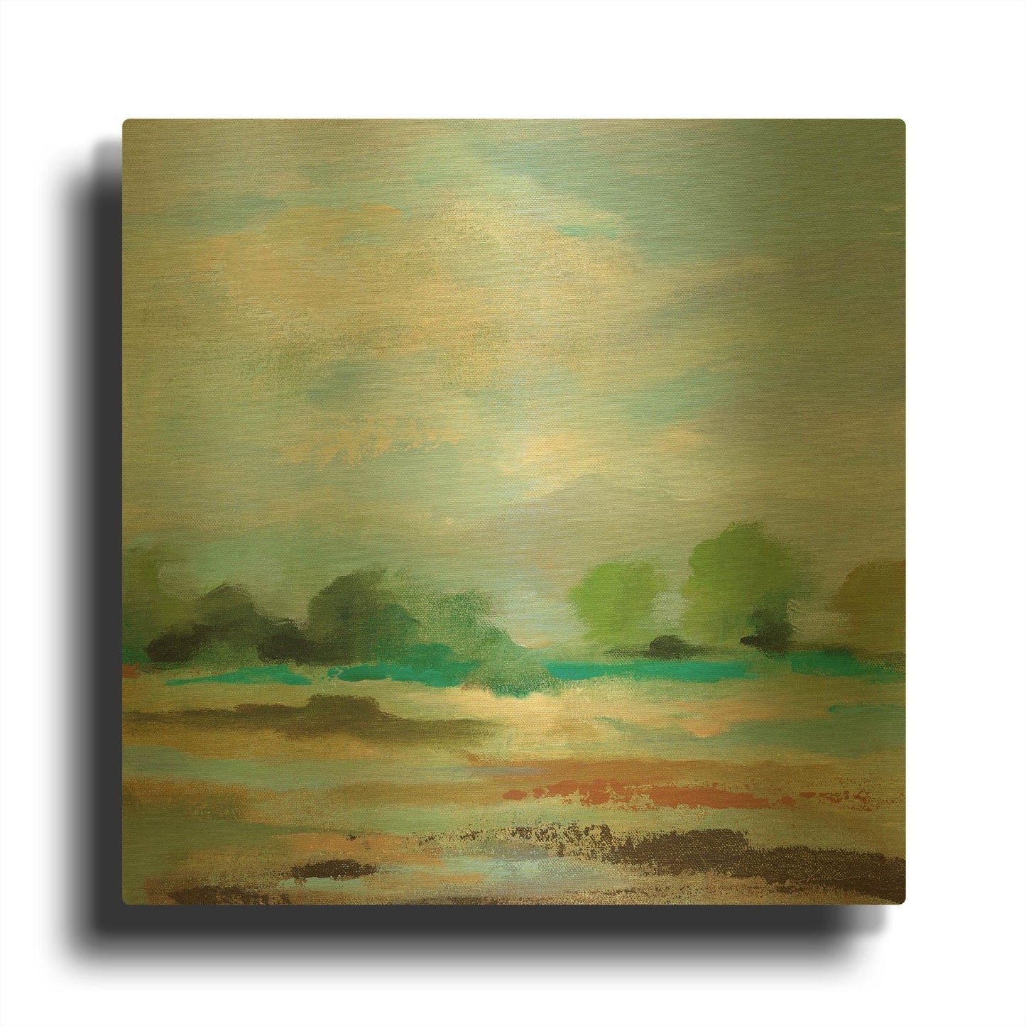 'Unexpected Clouds II' By Silvia Vassileva Gold Metal Wall Art