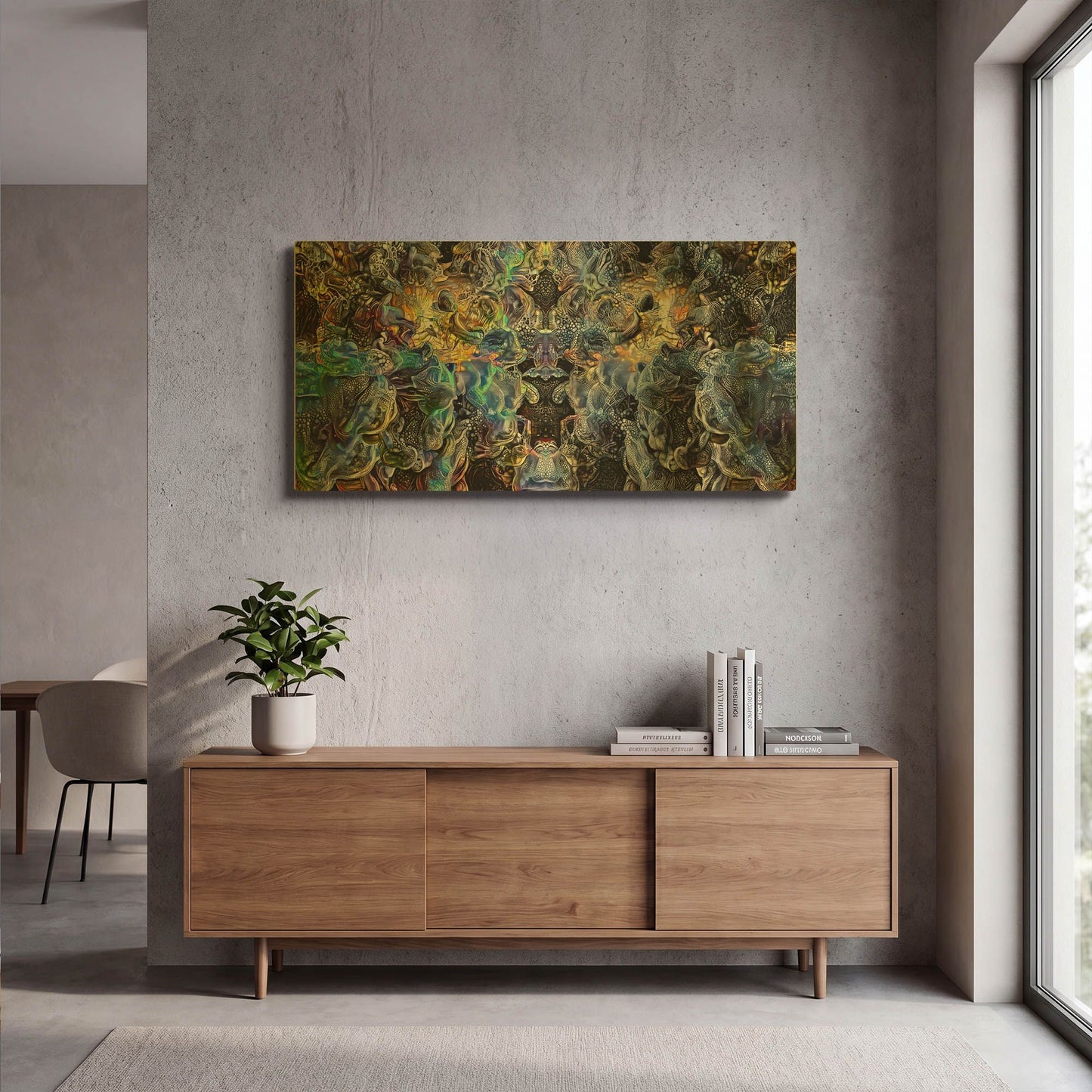 'Fragmentacion' By Pedro Gavidia Gold Metal Wall Art