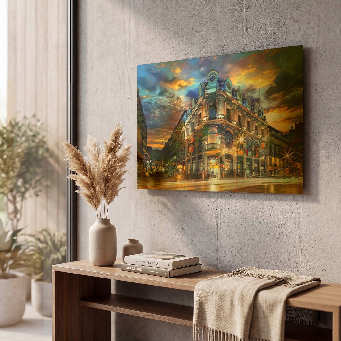 'Mexico City Museo Del Estanquillo 2025' By Pedro Gavidia Gold Metal Wall Art