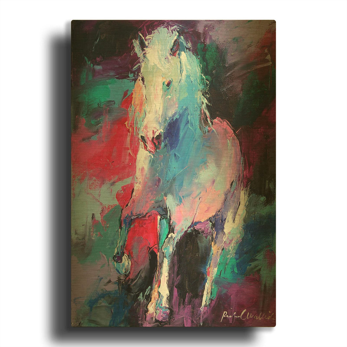 'Art Stallion' By Richard Wallich Gold Metal Wall Art