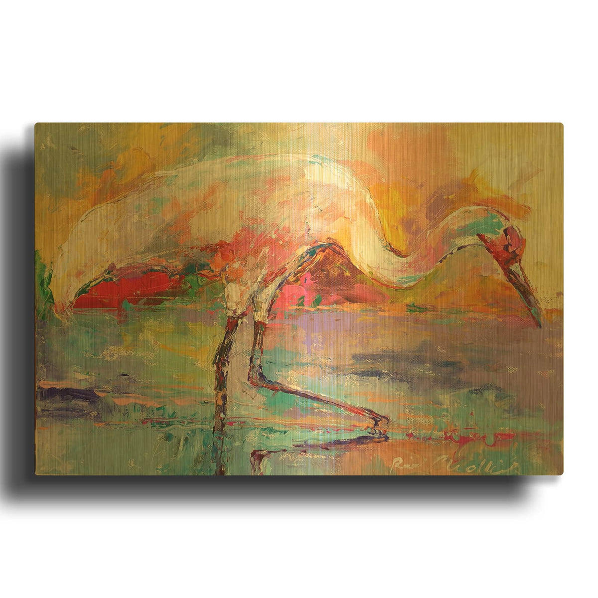 'artcrane' By Richard Wallich Gold Metal Wall Art
