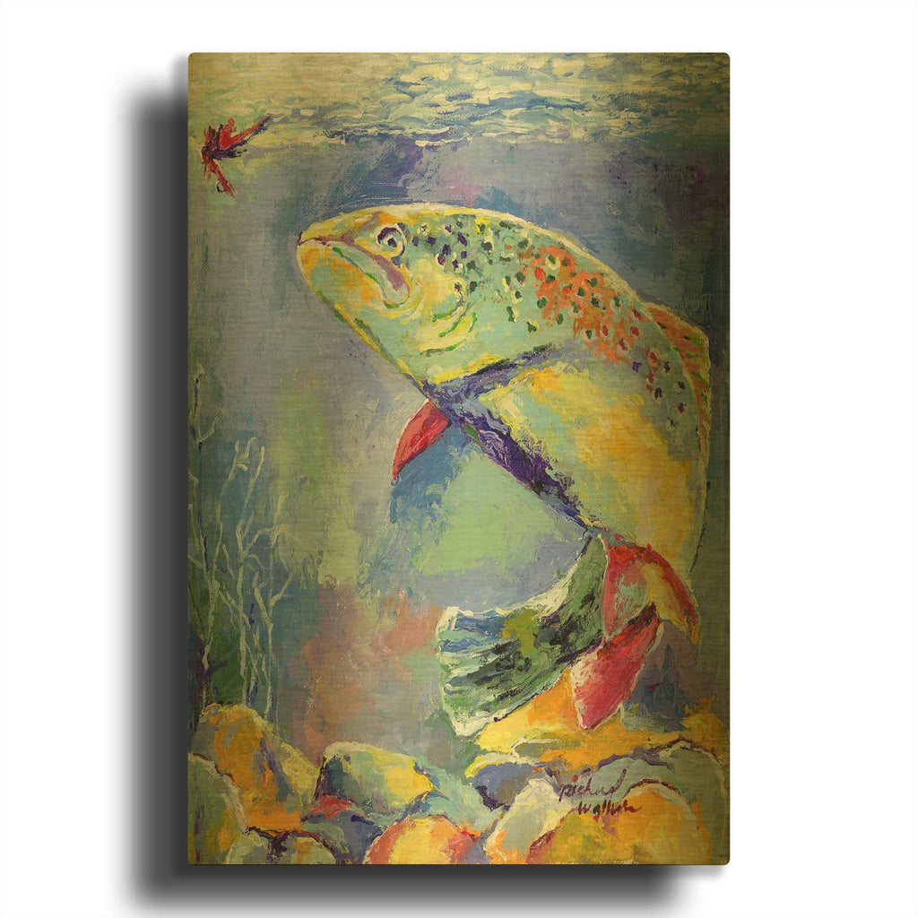 'Big Ed' By Richard Wallich Gold Metal Wall Art
