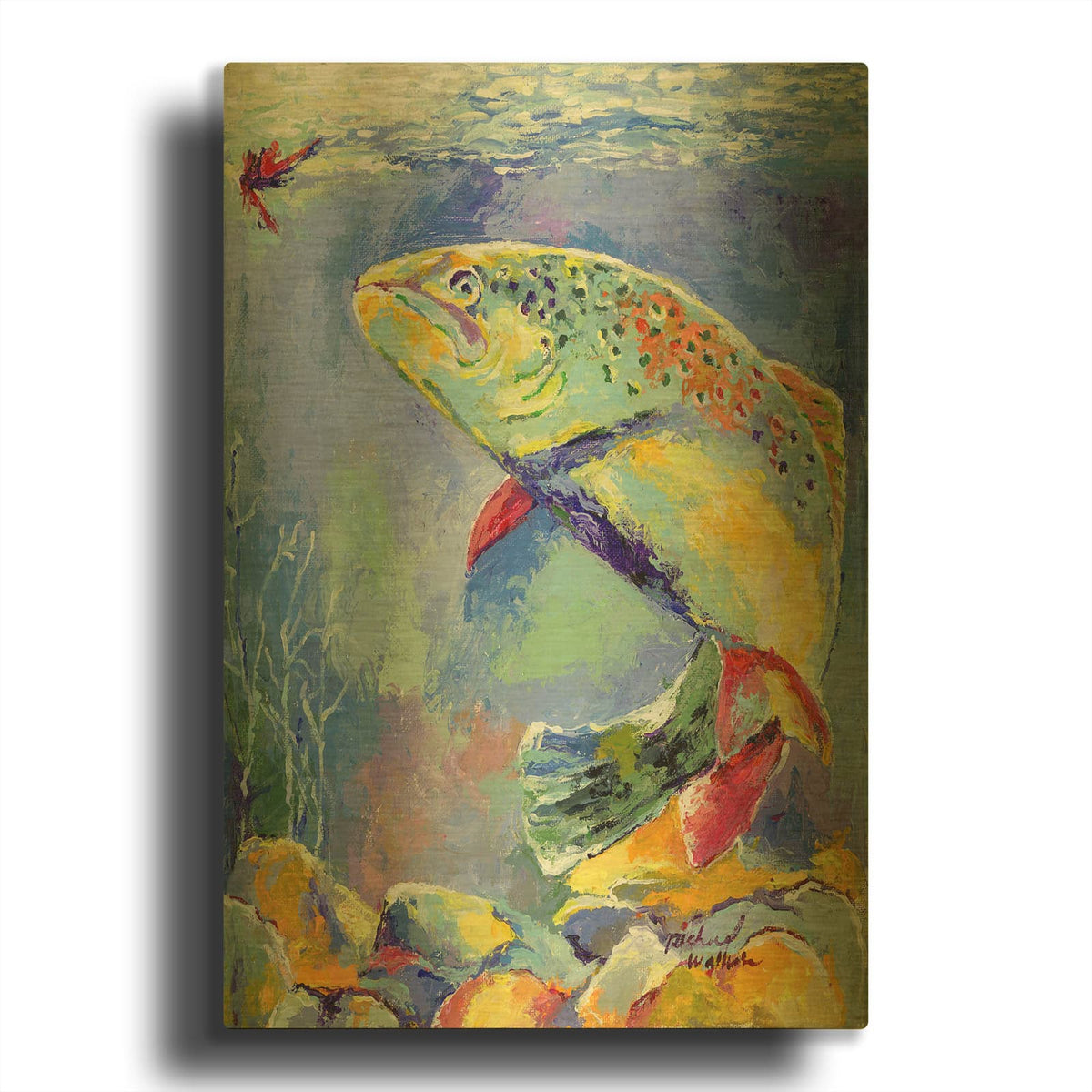 'Big Ed' By Richard Wallich Gold Metal Wall Art