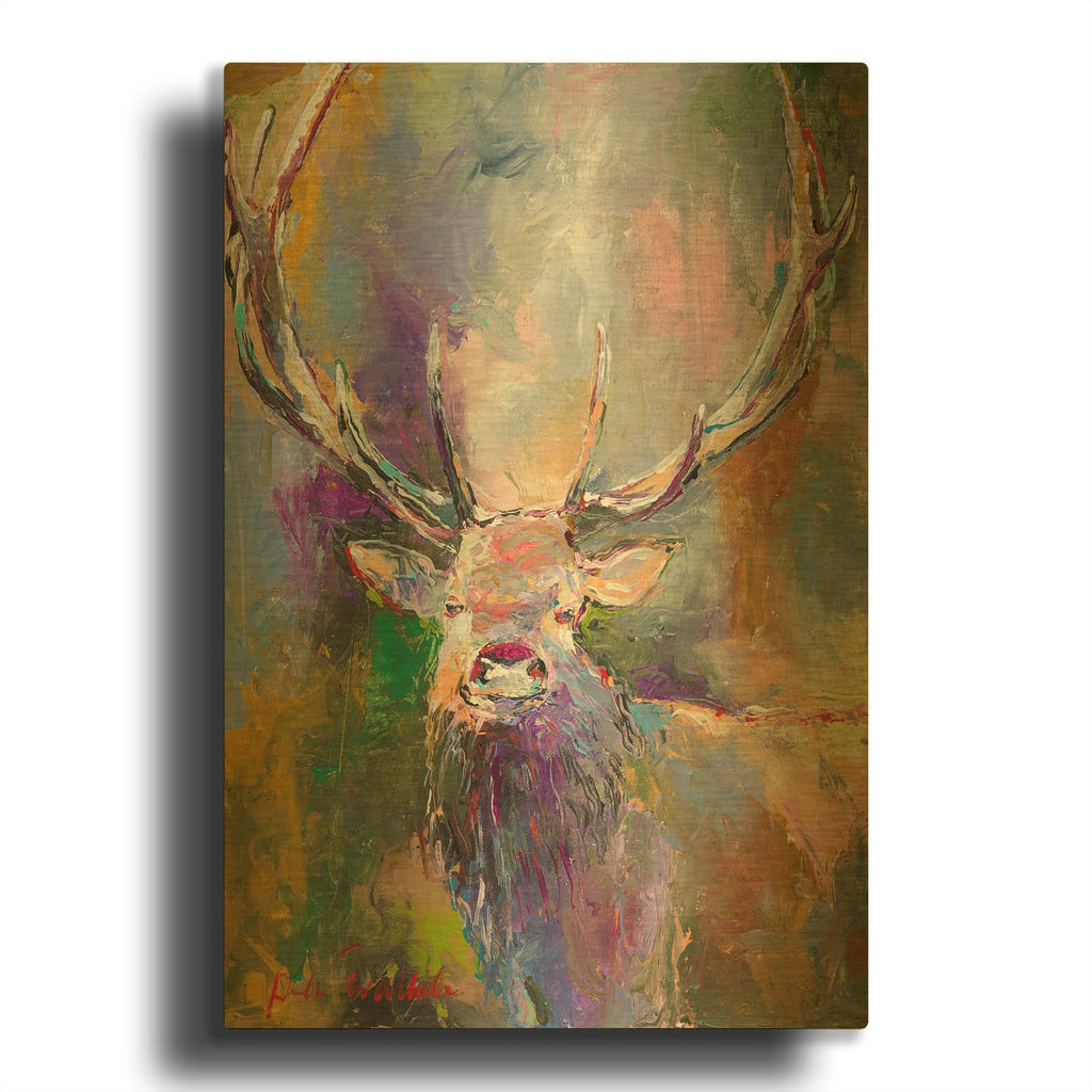 'Buck' By Richard Wallich Gold Metal Wall Art
