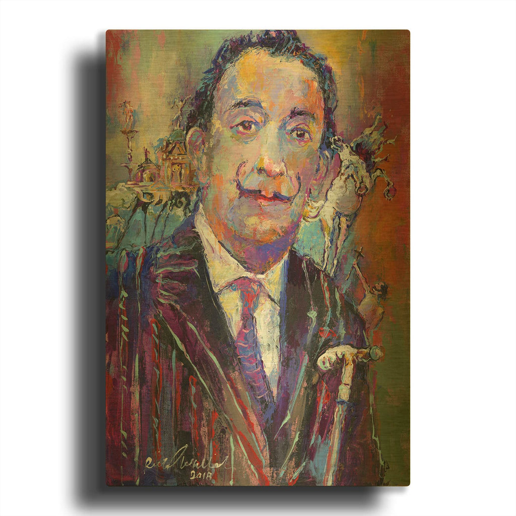 'Dali' By Richard Wallich Gold Metal Wall Art