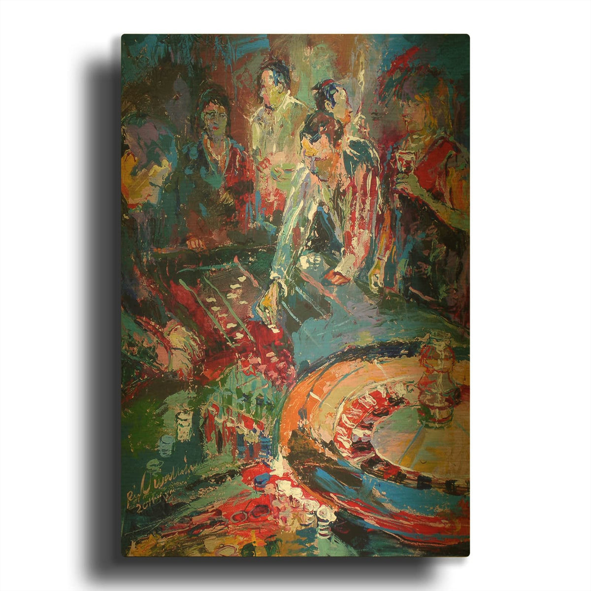 'P1130135' By Richard Wallich Gold Metal Wall Art