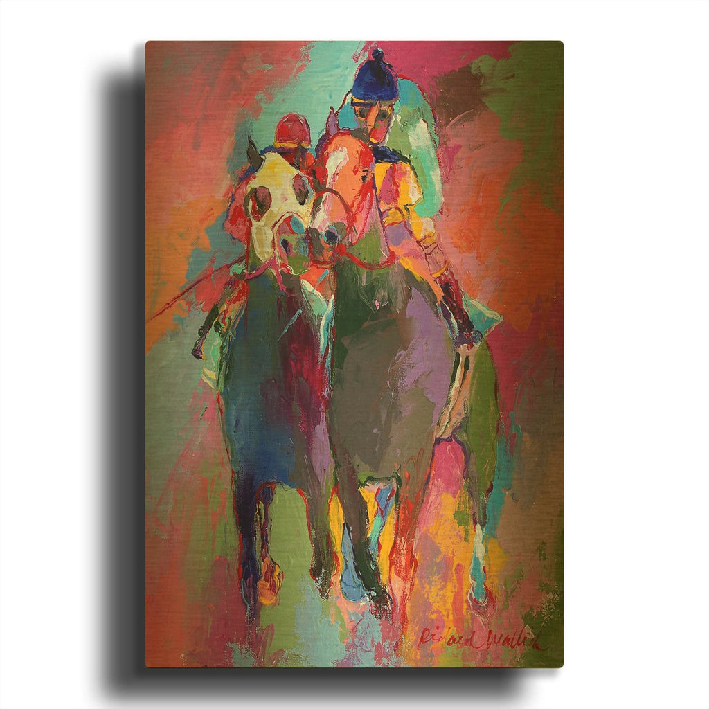'Racee' By Richard Wallich Gold Metal Wall Art