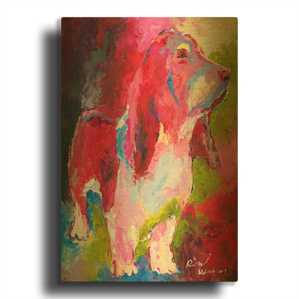 'Red Head' By Richard Wallich Gold Metal Wall Art