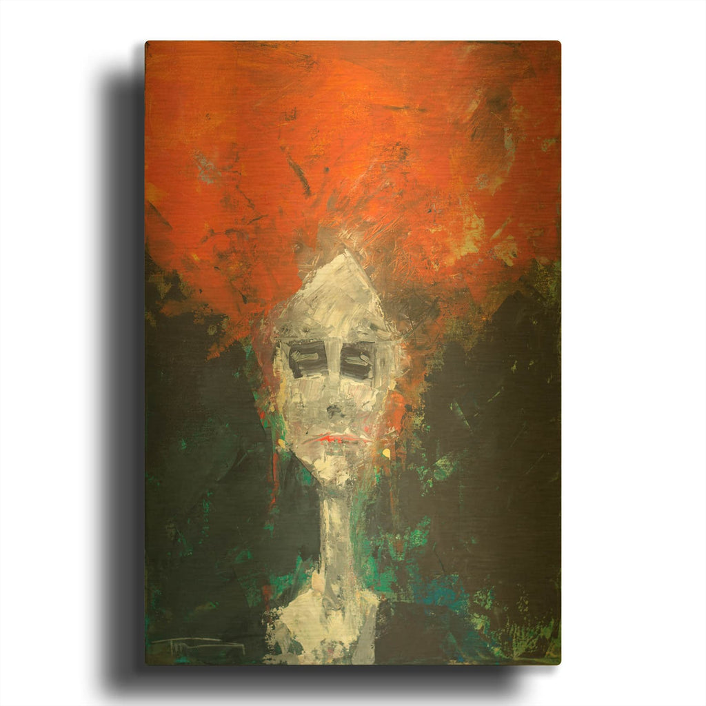 'Aging Actress' By Tim Nyberg Gold Metal Wall Art