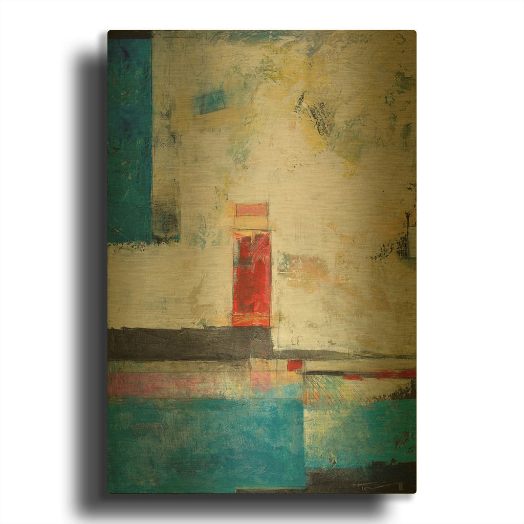 'At The Pool' By Tim Nyberg Gold Metal Wall Art