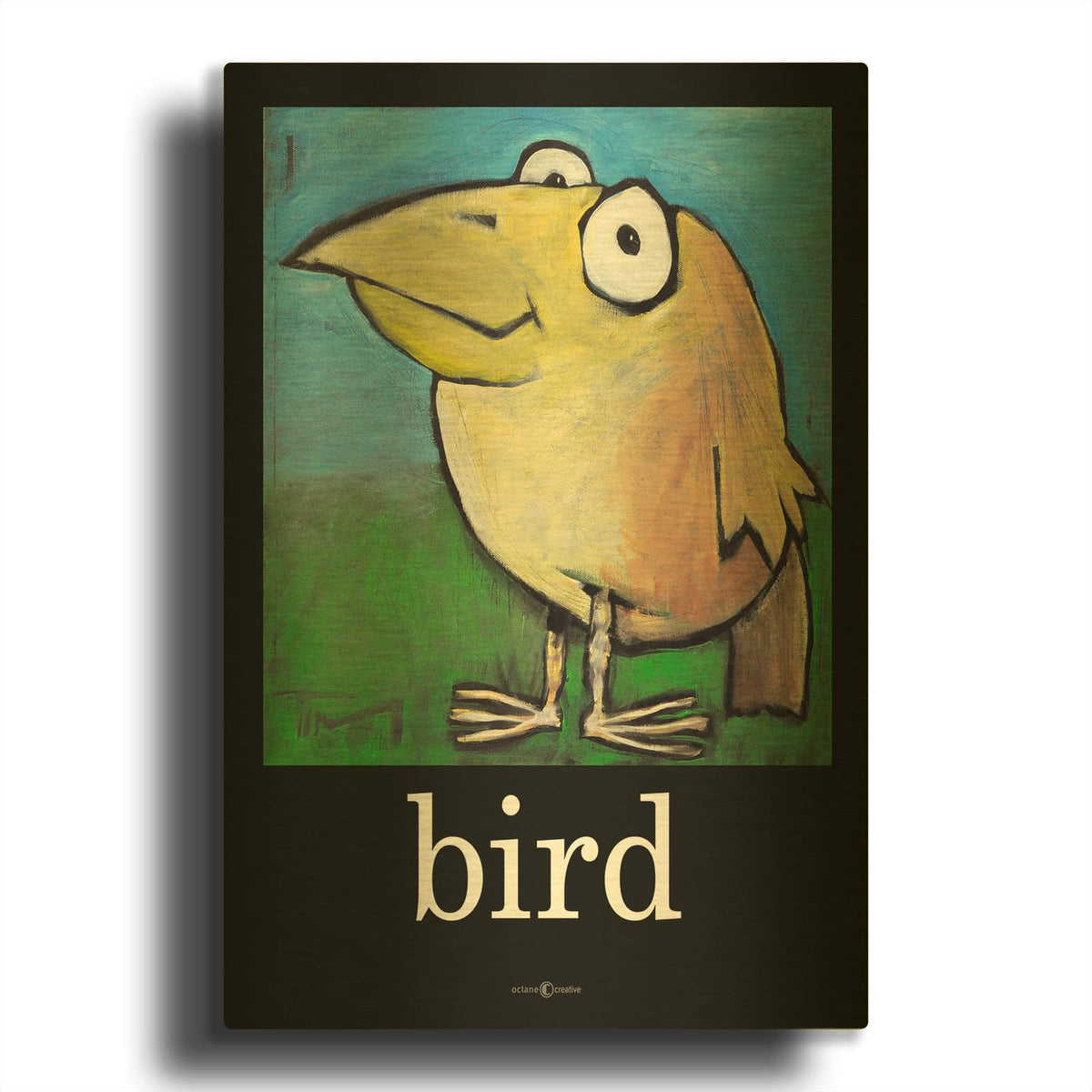 'Bird Poster' By Tim Nyberg Gold Metal Wall Art