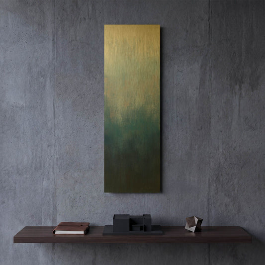 'Silver Wave I' By Silvia Vassileva Gold Metal Wall Art