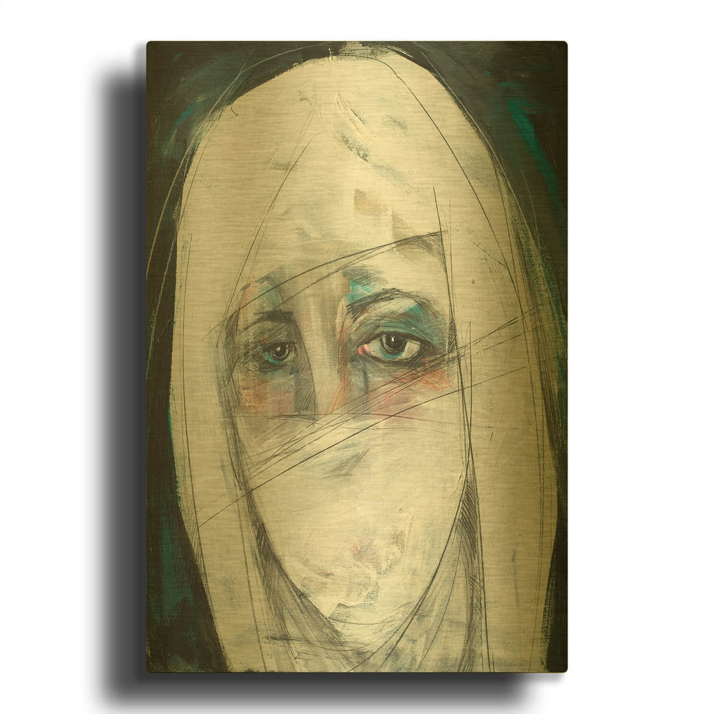 'Burka' By Tim Nyberg Gold Metal Wall Art