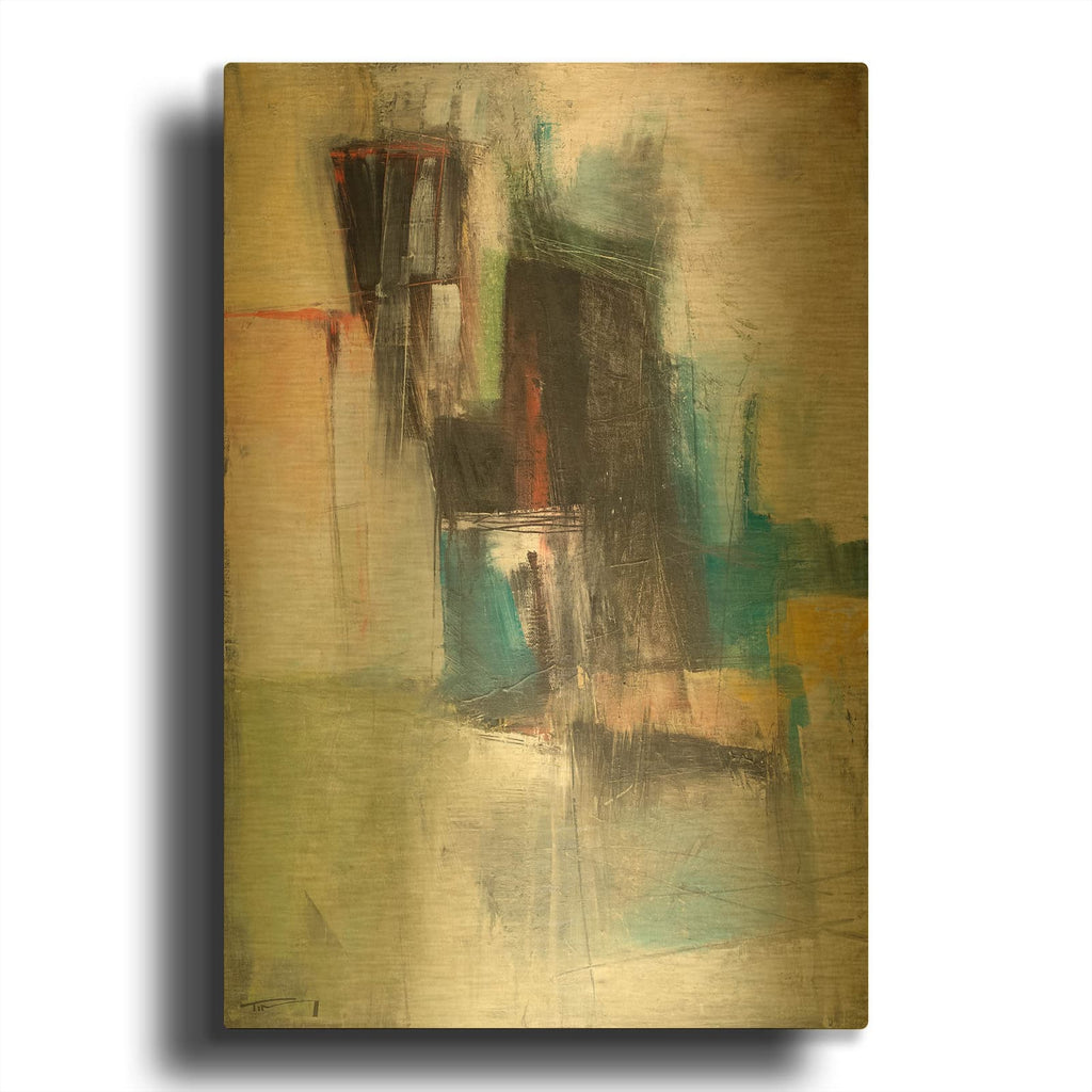 'Cliff Dwellers' By Tim Nyberg Gold Metal Wall Art