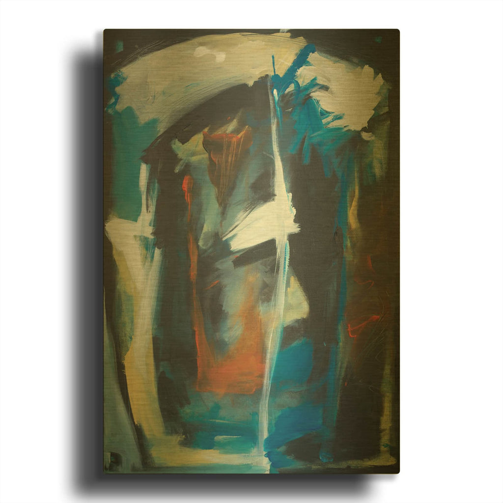 'Cultural Project Improv 2' By Tim Nyberg Gold Metal Wall Art