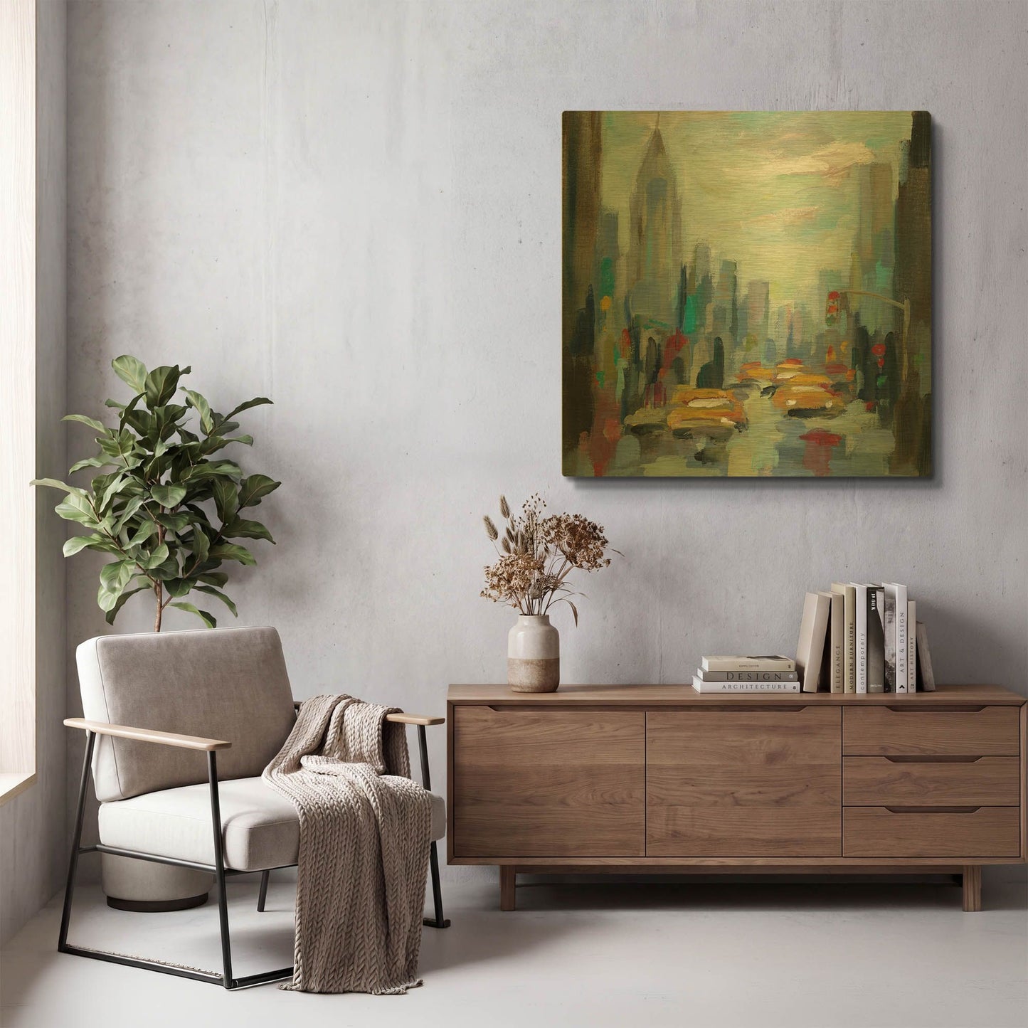 'Manhattan Sketches I' By Silvia Vassileva Gold Metal Wall Art
