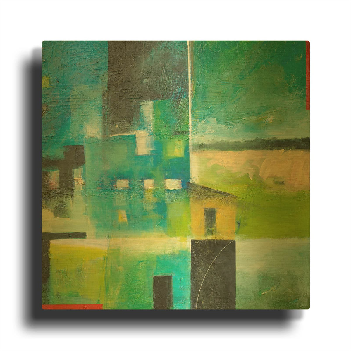 'Edge Of Town' By Tim Nyberg Gold Metal Wall Art
