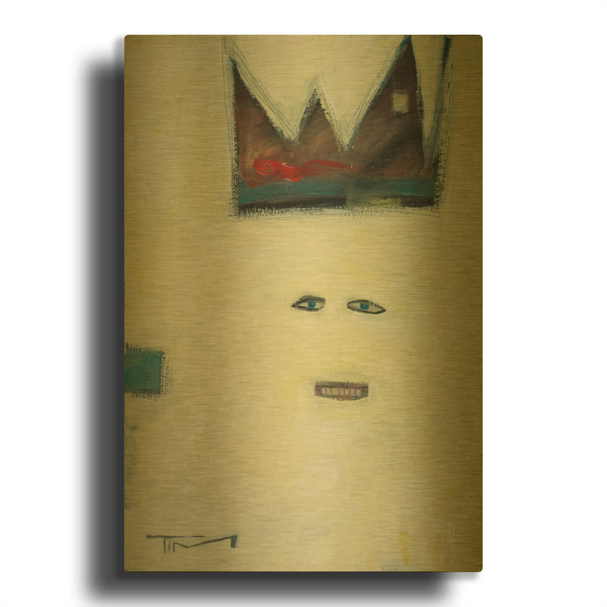 'Emperor Has No Clothes' By Tim Nyberg Gold Metal Wall Art