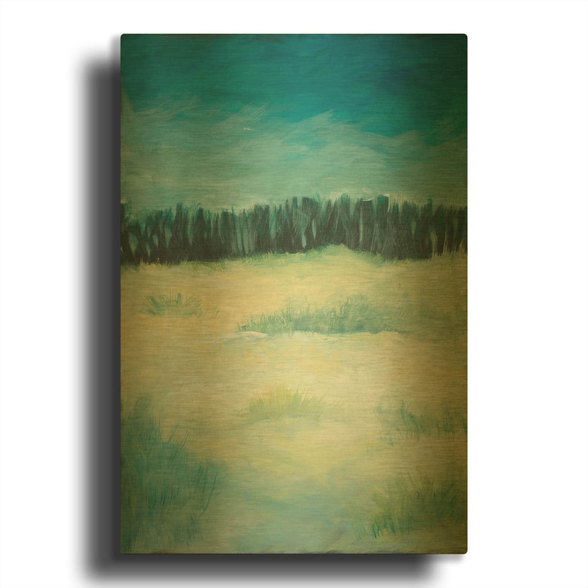 'Europe Bay Beach' By Tim Nyberg Gold Metal Wall Art