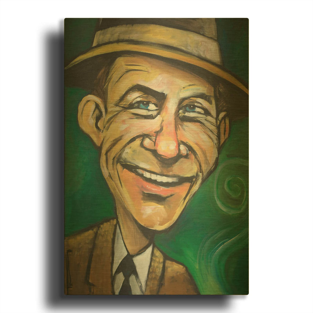 'Frank Sinatra' By Tim Nyberg Gold Metal Wall Art