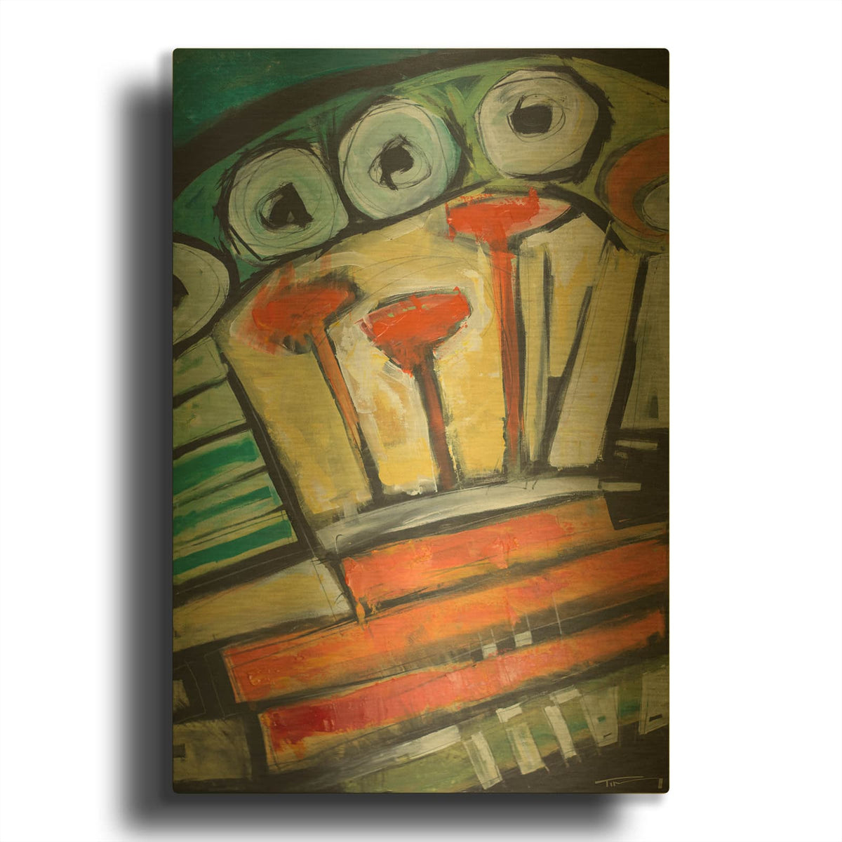 'Friar Monk' By Tim Nyberg Gold Metal Wall Art