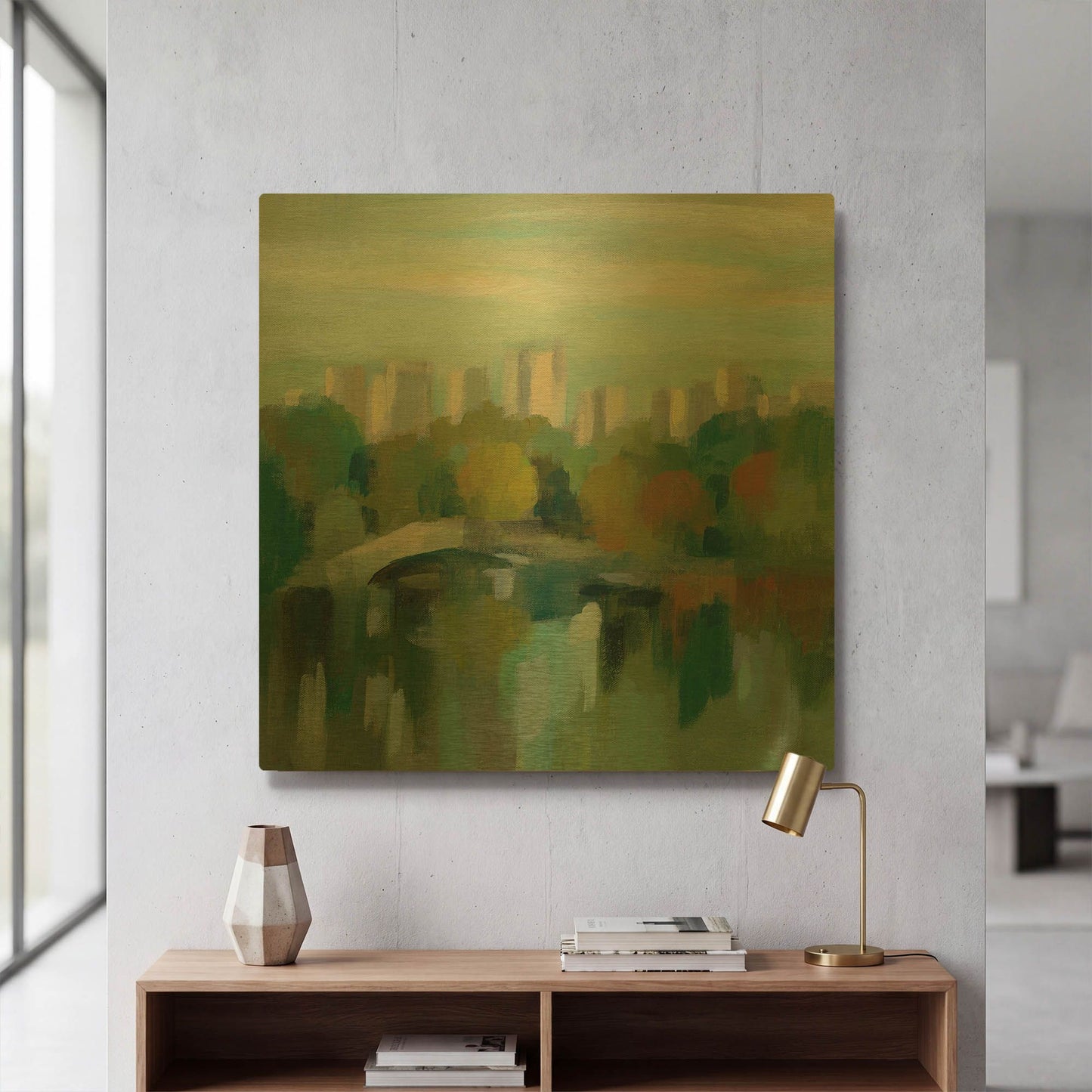 'Manhattan Sketches III' By Silvia Vassileva Gold Metal Wall Art