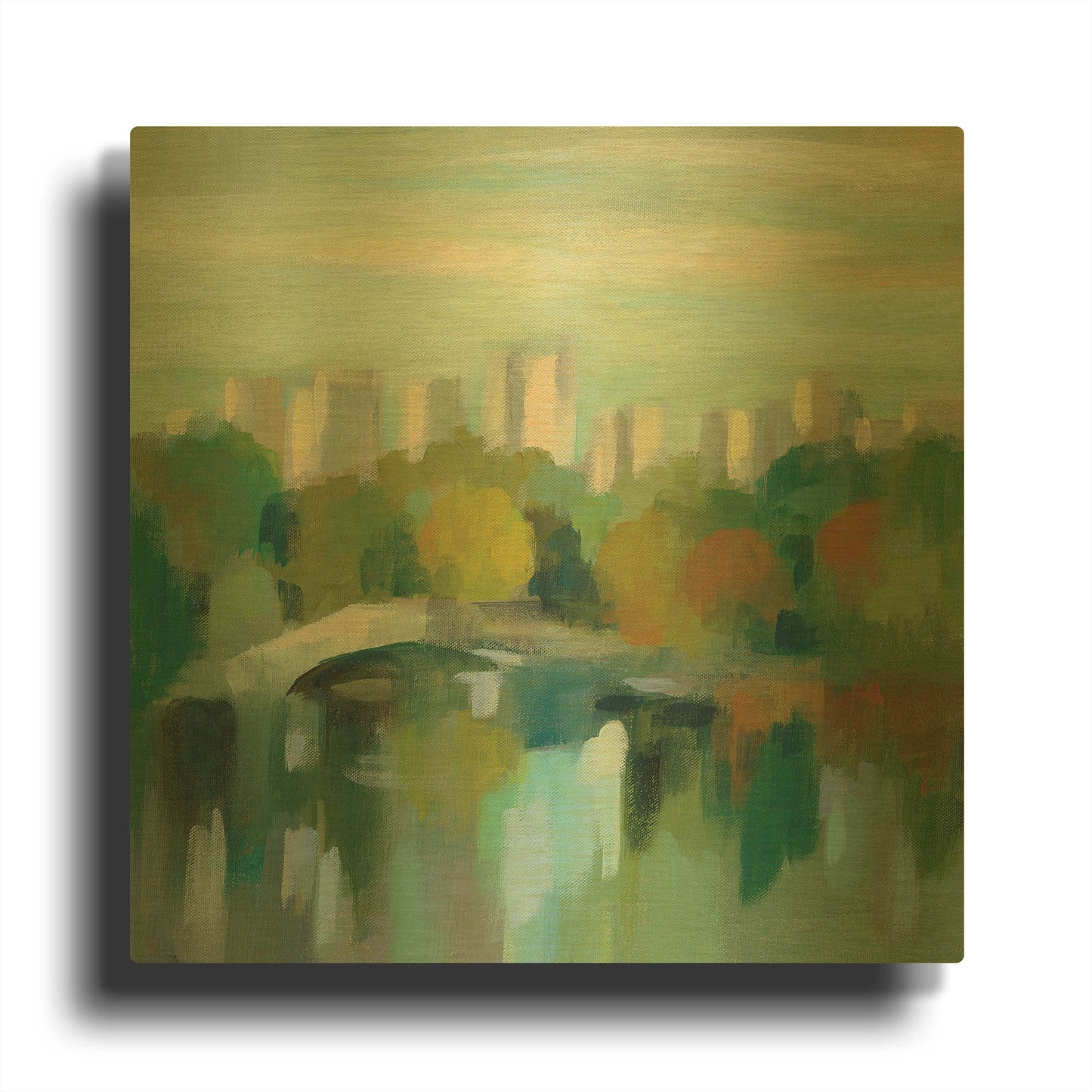 'Manhattan Sketches III' By Silvia Vassileva Gold Metal Wall Art