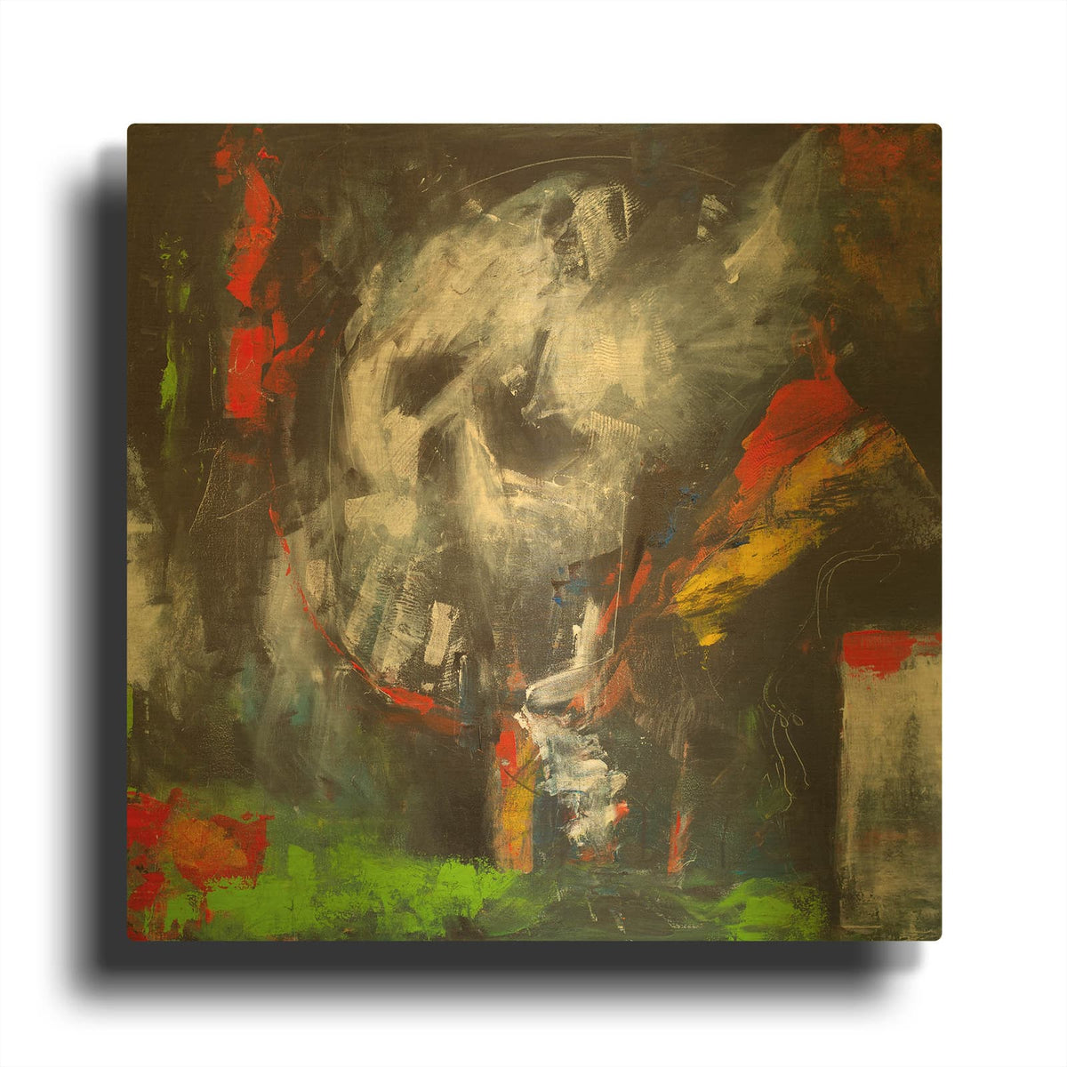 'Ghost Train' By Tim Nyberg Gold Metal Wall Art