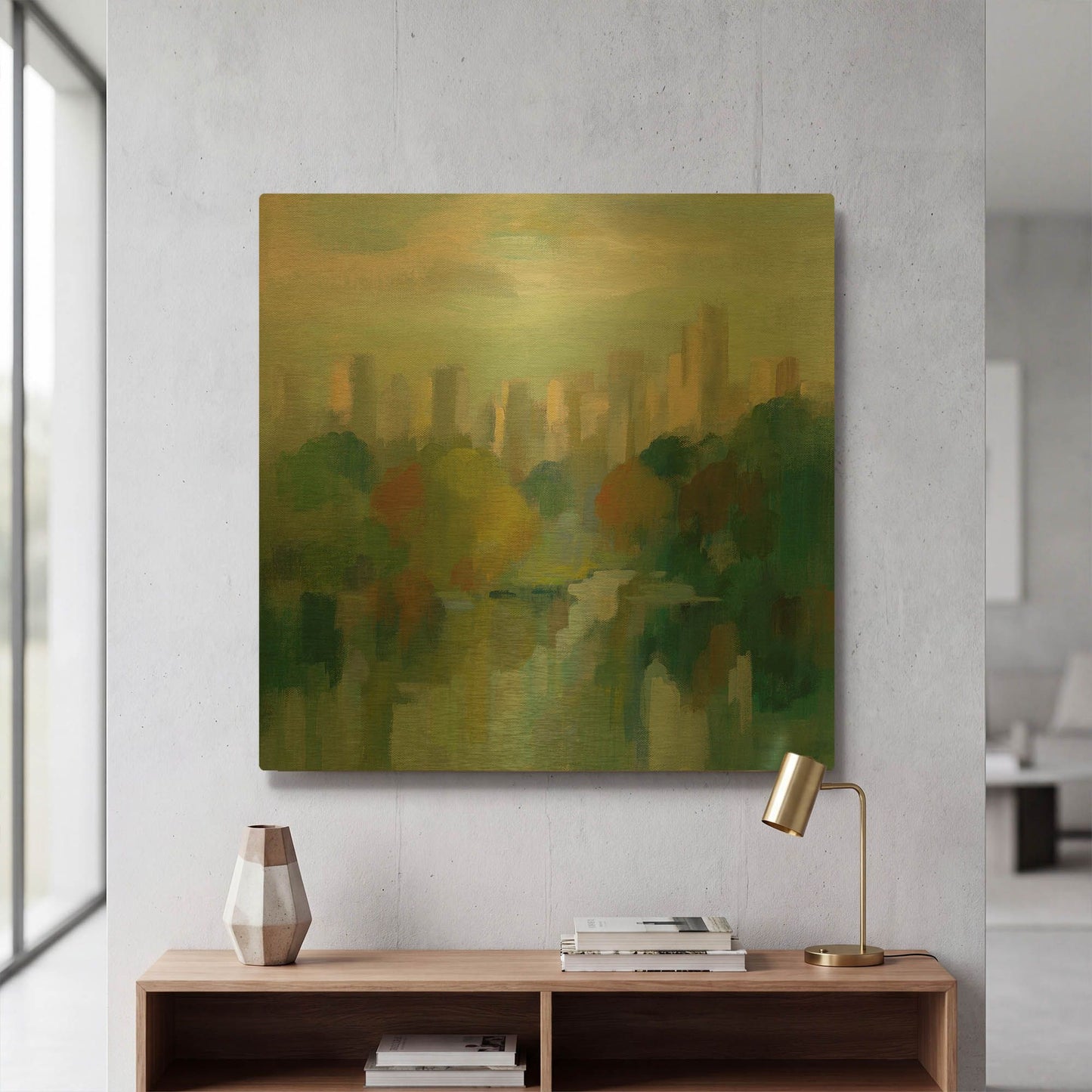 'Manhattan Sketches IV' By Silvia Vassileva Gold Metal Wall Art