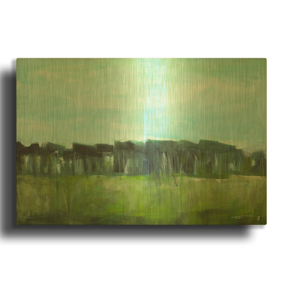 'Home Field Advantage' By Tim Nyberg Gold Metal Wall Art