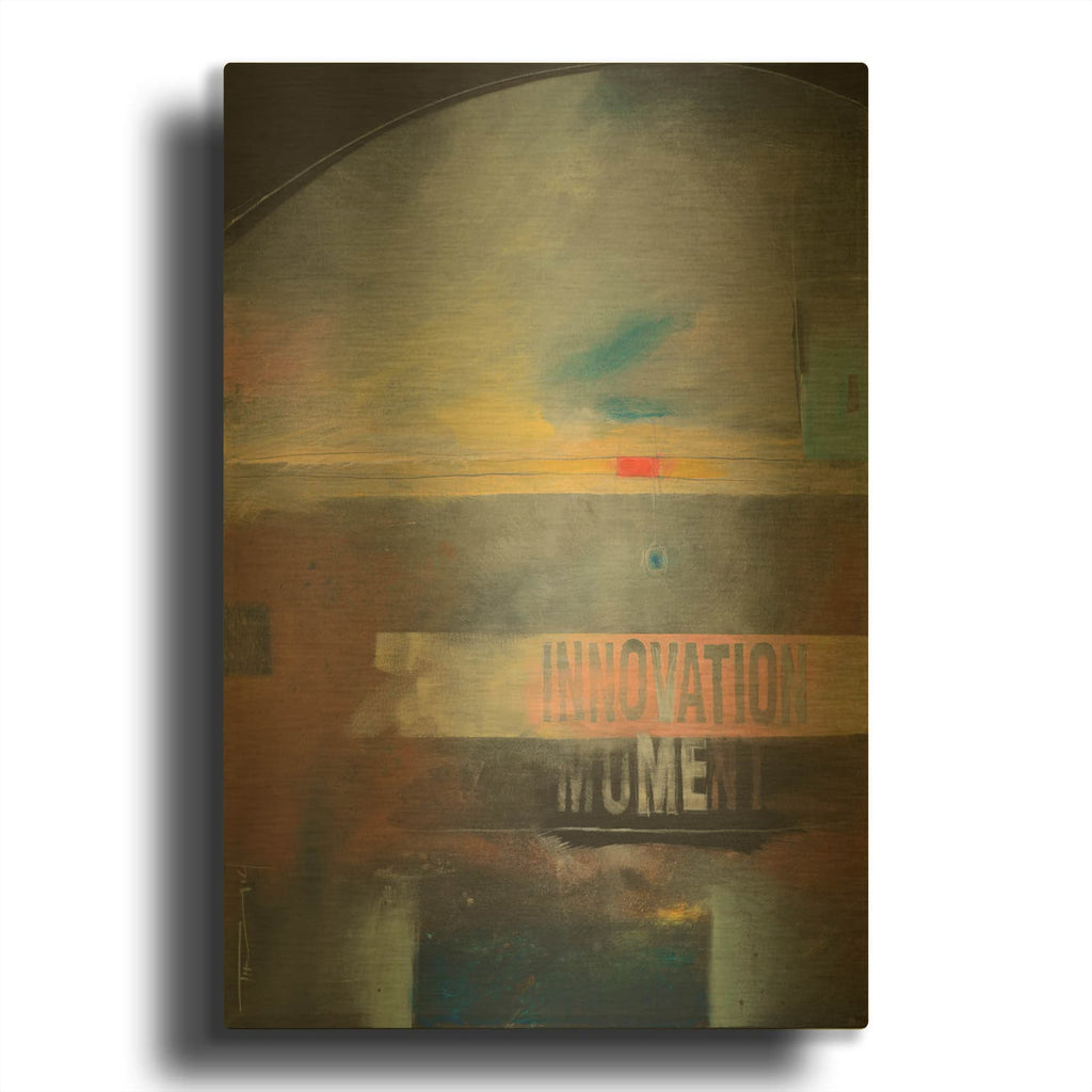 'Innovation Moment' By Tim Nyberg Gold Metal Wall Art