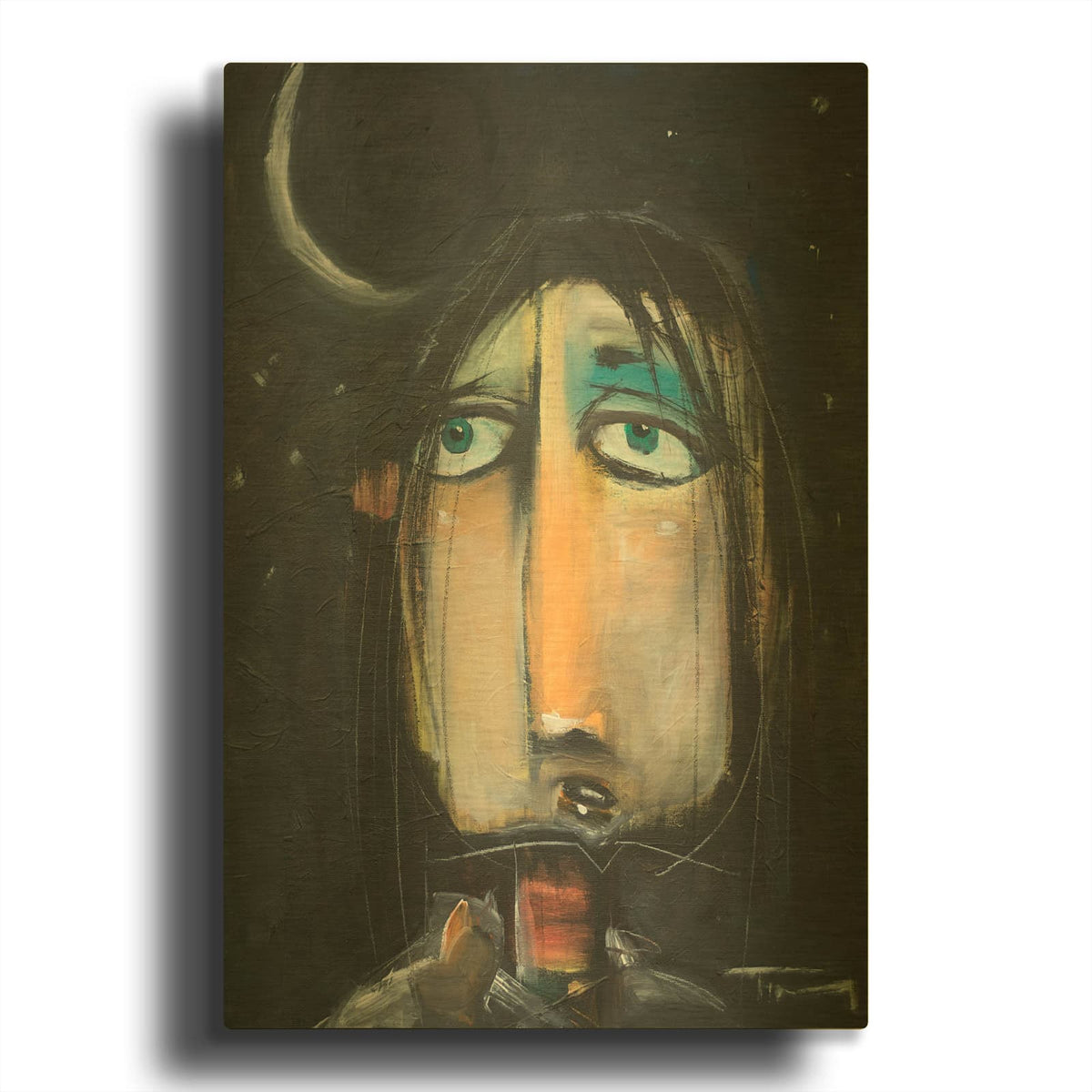 'Mel By Moonlight' By Tim Nyberg Gold Metal Wall Art