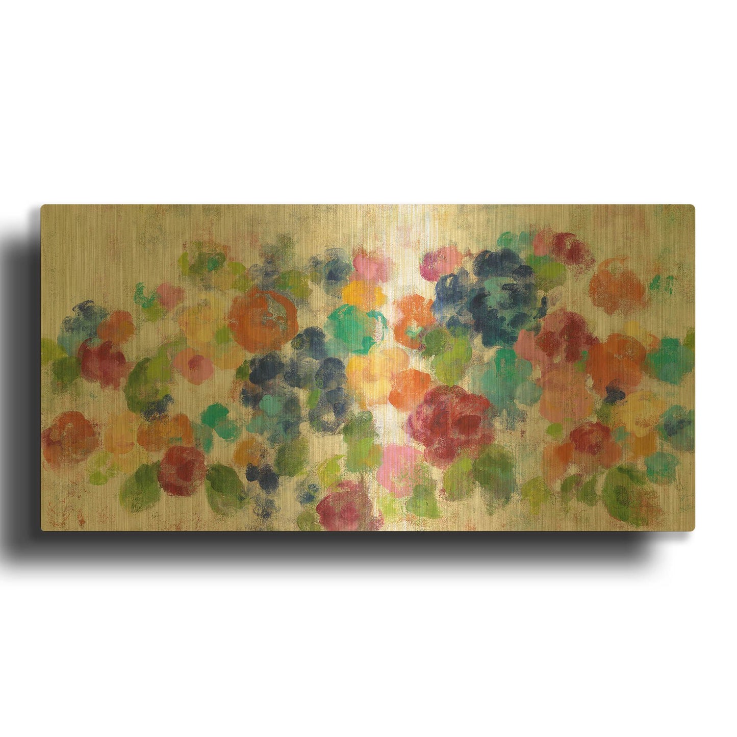 'Hydrangea Bouquet I' By Silvia Vassileva Gold Metal Wall Art