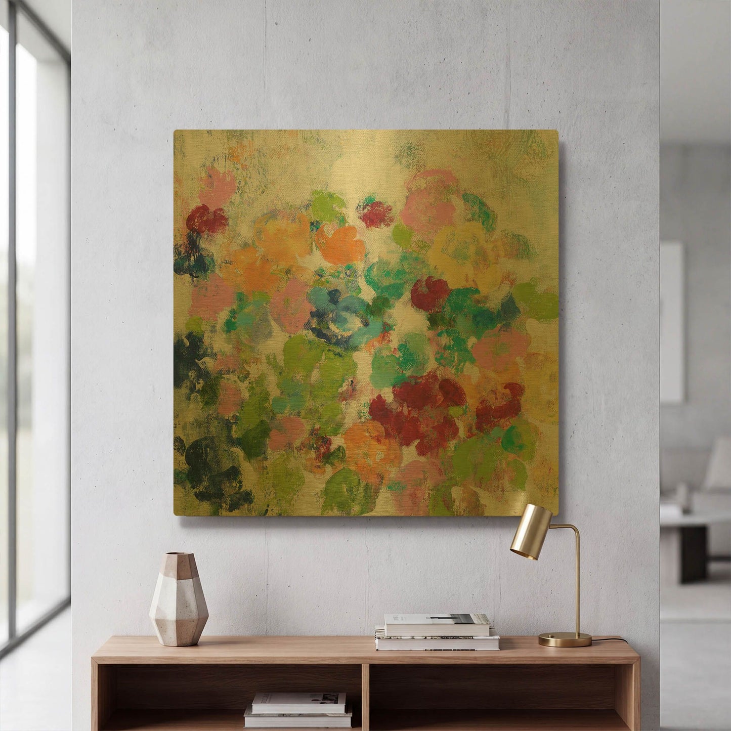 'Hydrangea Bouquet III' By Silvia Vassileva Gold Metal Wall Art