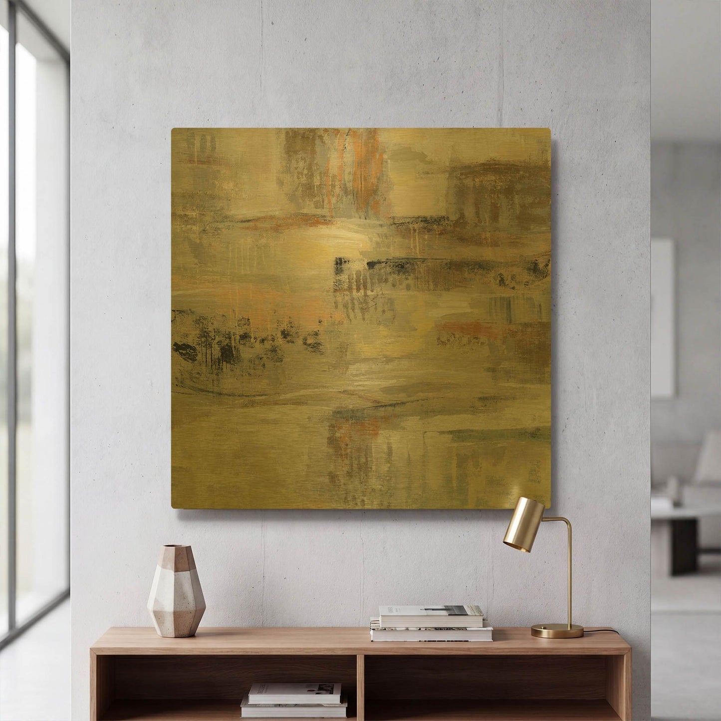 'Gentle Touch' By Silvia Vassileva Gold Metal Wall Art