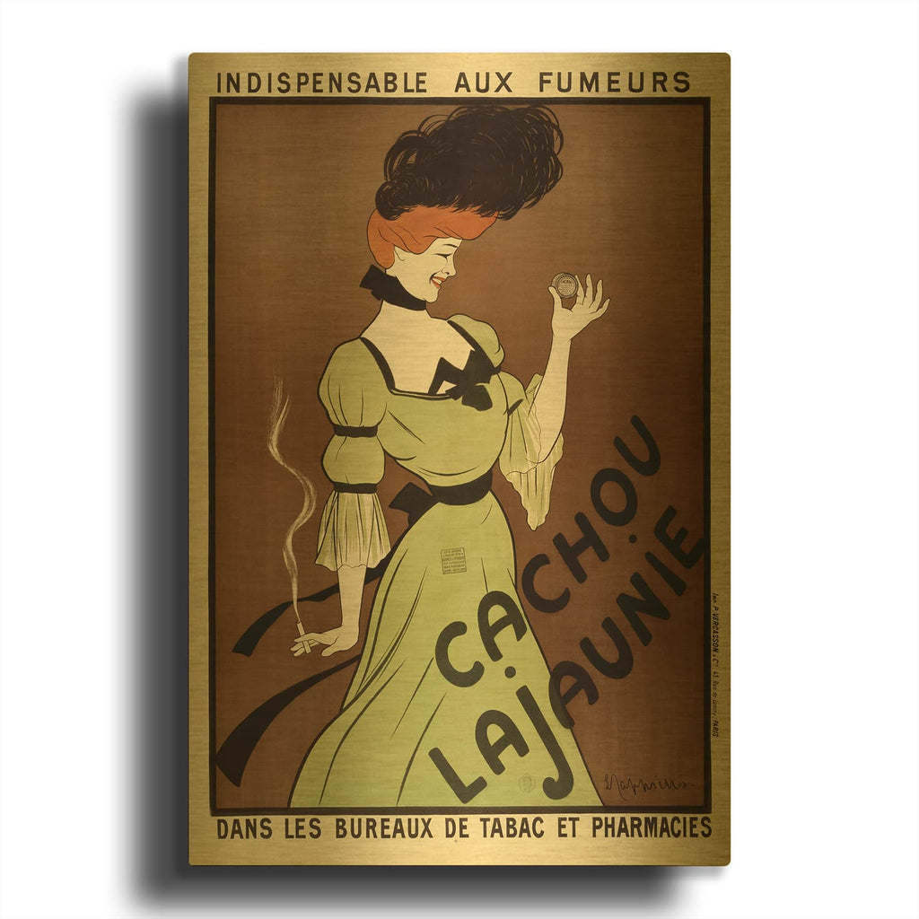 'Cachou Lajaunie - Toc' By Vintage Posters Gold Metal Wall Art