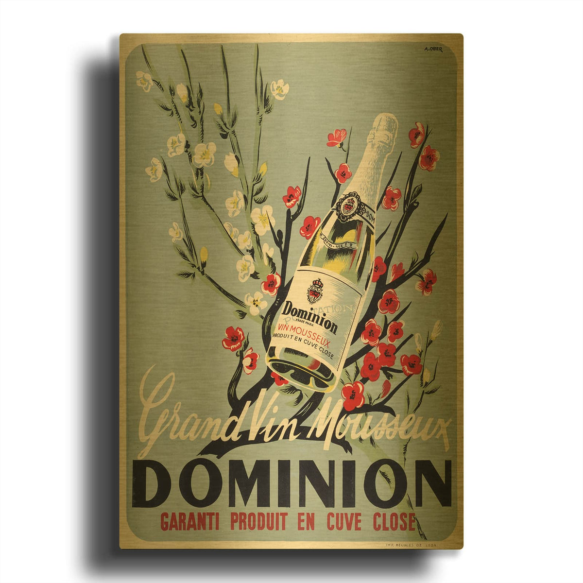 'Dominion' By Vintage Posters Gold Metal Wall Art