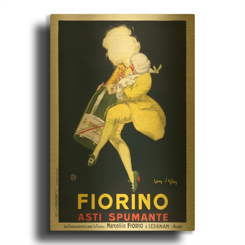 'Fiorino' By Vintage Posters Gold Metal Wall Art