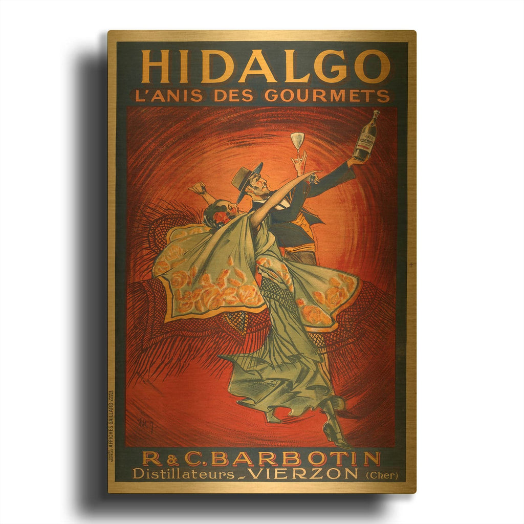 'Hildago-Dancers' By Vintage Posters Gold Metal Wall Art