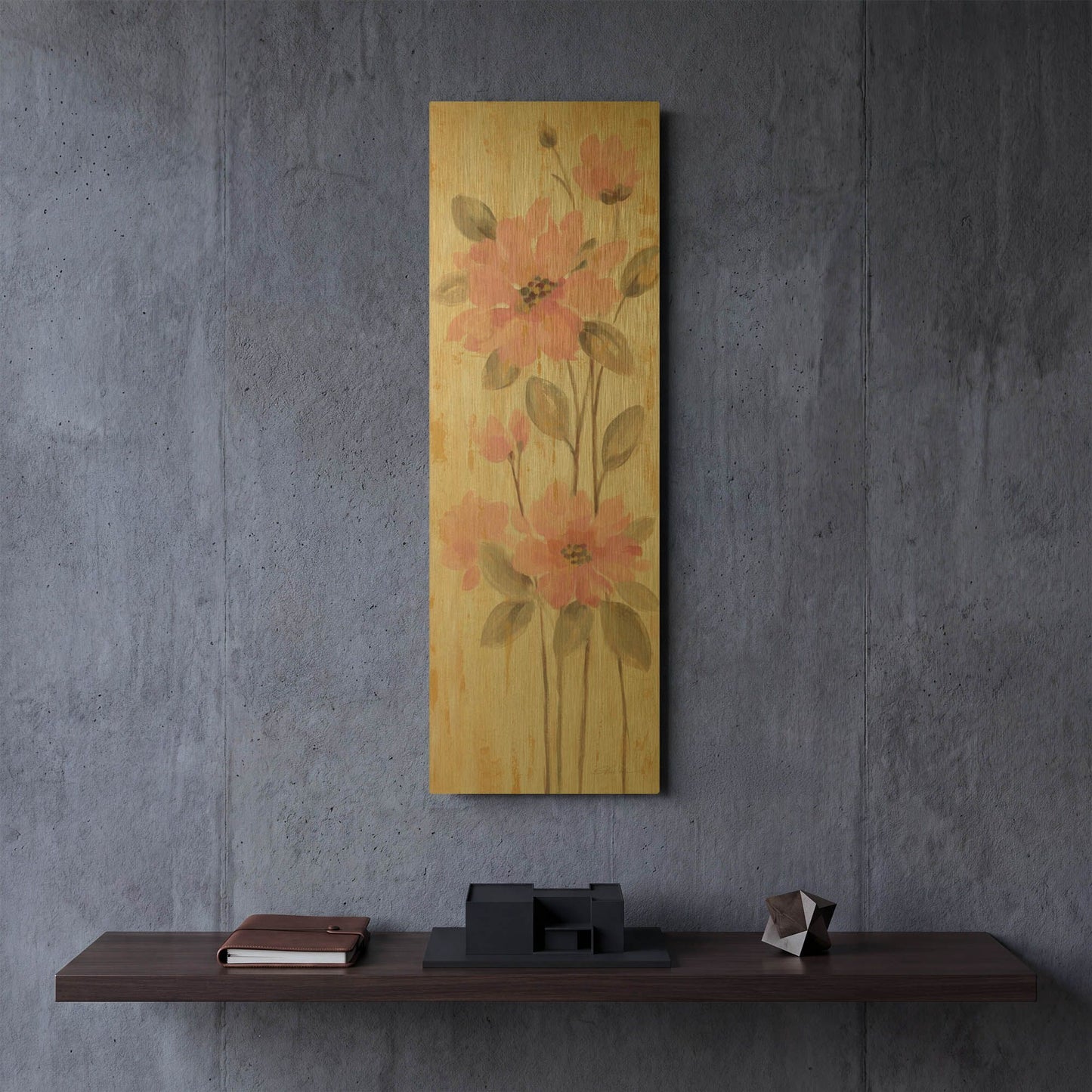 'Beautiful Garden Stems II' By Silvia Vassileva Gold Metal Wall Art