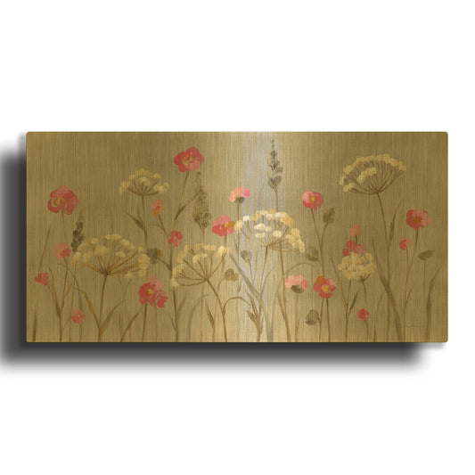 'Delicate Garden' By Silvia Vassileva Gold Metal Wall Art