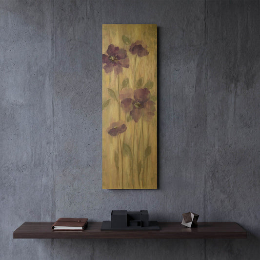 'Spring Florals I' By Silvia Vassileva Gold Metal Wall Art