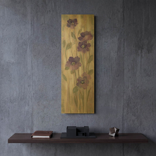 'Spring Florals II' By Silvia Vassileva Gold Metal Wall Art