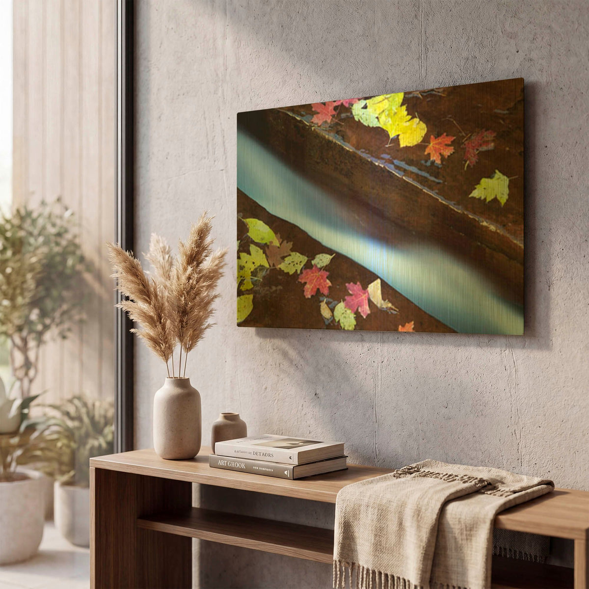 'Fracture' By Larry Malvin Gold Metal Wall Art