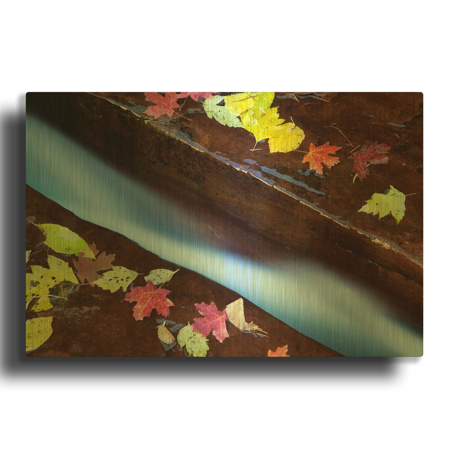 'Fracture' By Larry Malvin Gold Metal Wall Art